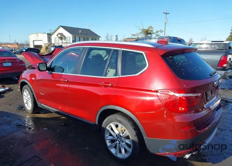 2014 BMW X3 xDrive28I z USA, uszkodzony, nr VIN 5UXWX9C50E0D18419